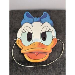 Vintage 1985 Cardboard Halloween Mask Disney Daisy Duck
